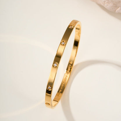 [⭐Haelin Jewelry]LOVE BRACELET 3.65MM 10 DIAMONDS