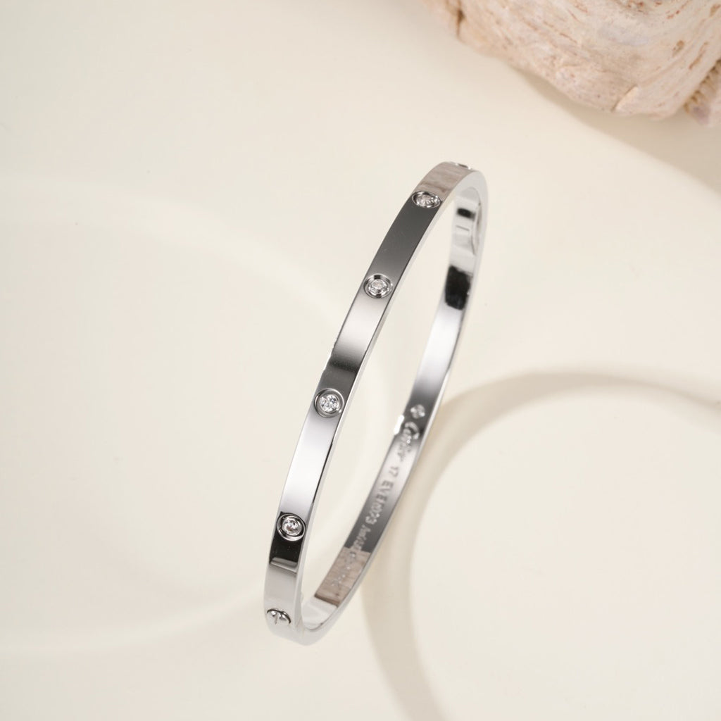 [⭐Haelin Jewelry]LOVE BRACELET 3.65MM 10 DIAMONDS
