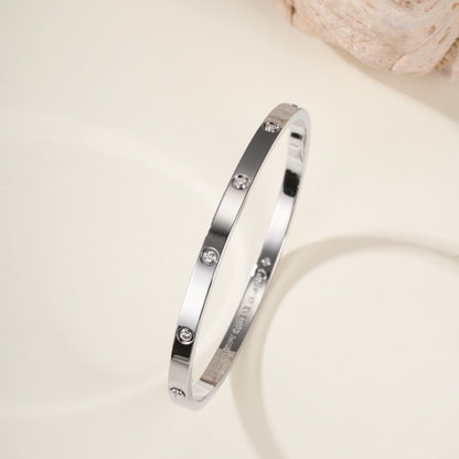 [⭐Haelin Jewelry]LOVE BRACELET 3.65MM 10 DIAMONDS
