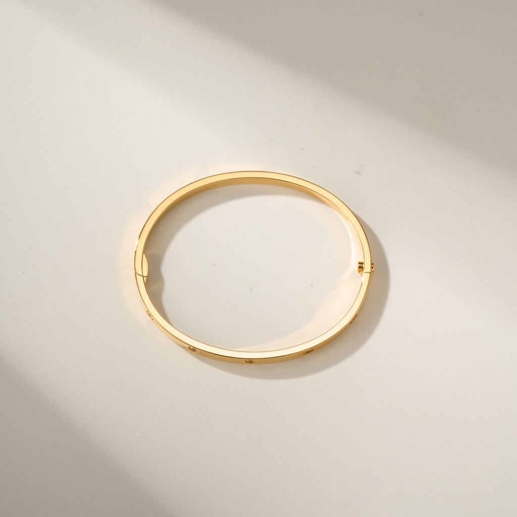 [⭐Haelin Jewelry]LOVE BRACELET 3.65MM 10 DIAMONDS