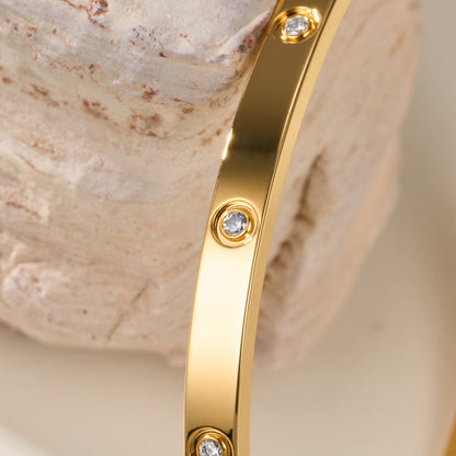 [⭐Haelin Jewelry]LOVE BRACELET 3.65MM 10 DIAMONDS