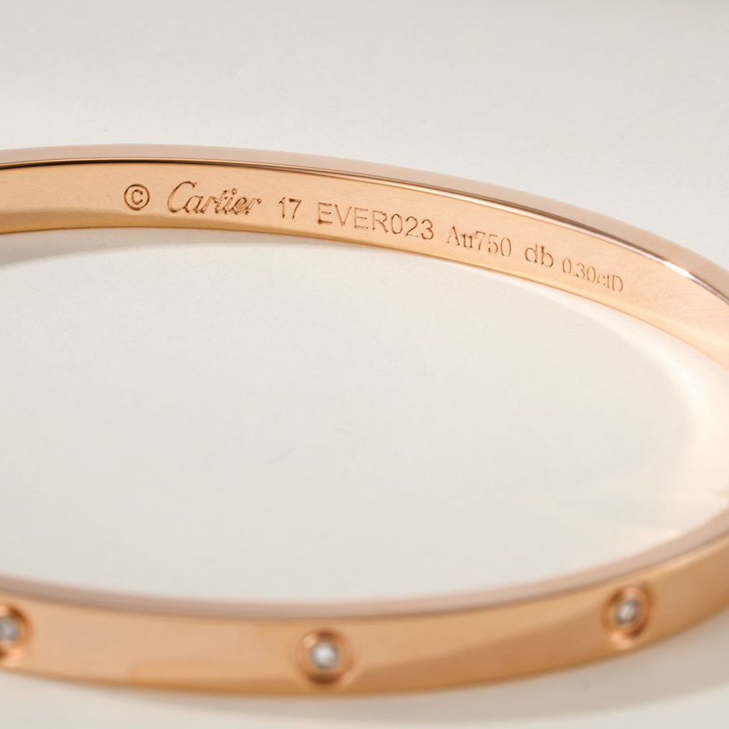 [⭐Haelin Jewelry]LOVE BRACELET 3.65MM 10 DIAMONDS