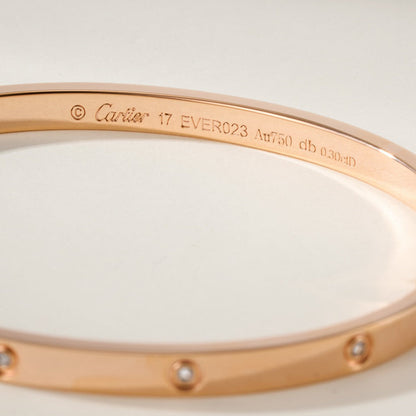 [⭐Haelin Jewelry]LOVE BRACELET 3.65MM 10 DIAMONDS