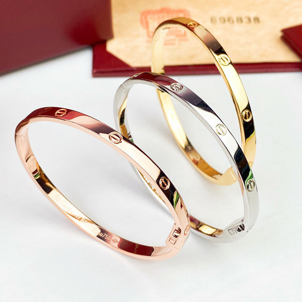 [⭐Haelin Jewelry]LOVE BRACELET 3.65MM NO DIAMONDS