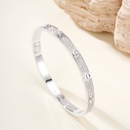 [⭐Haelin Jewelry]LOVE BRACELET 4.8MM DIAMOND-PAVED