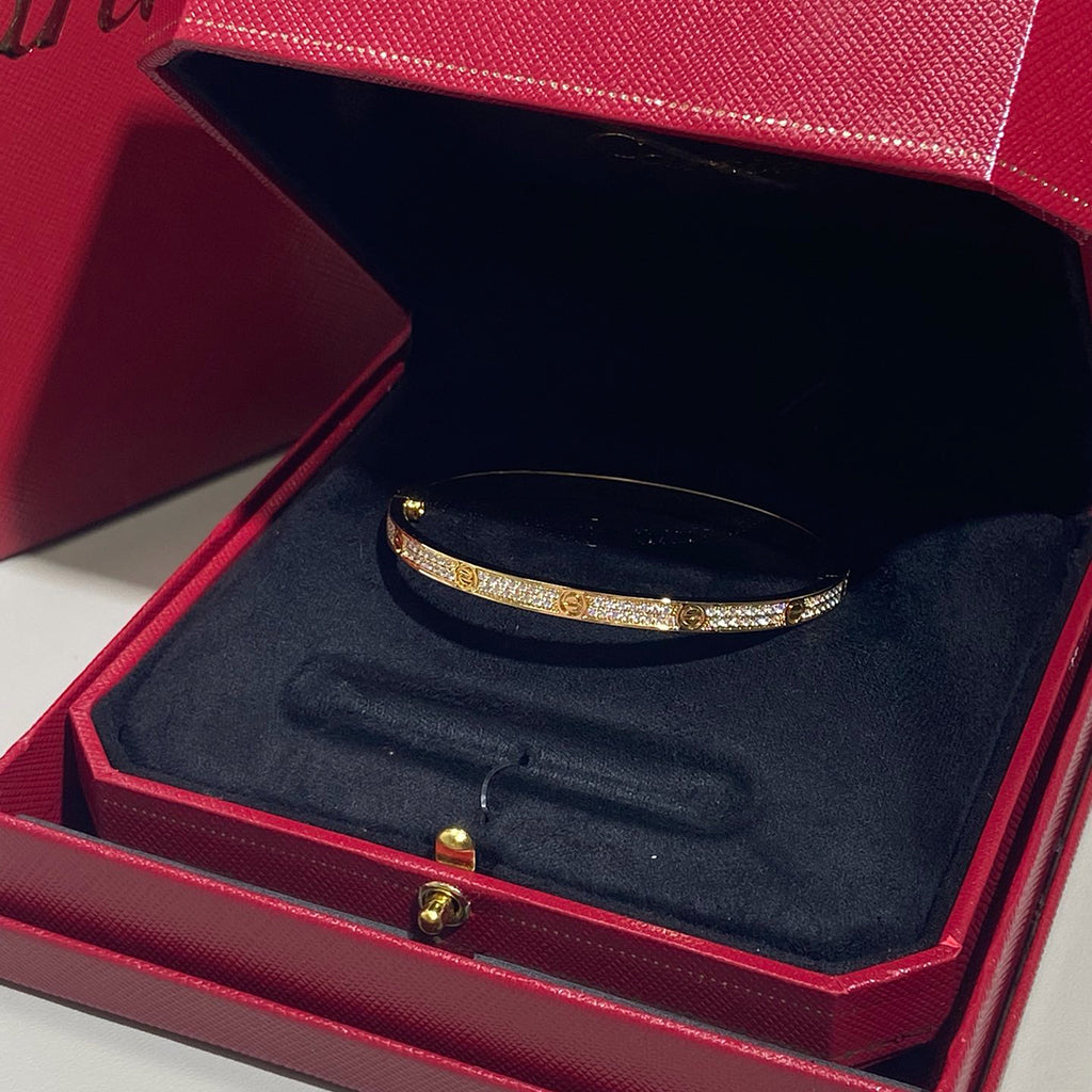 [⭐Haelin Jewelry]LOVE BRACELET 3.65MM DIAMOND-PAVED