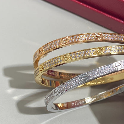[⭐Haelin Jewelry]LOVE BRACELET 3.65MM DIAMOND-PAVED