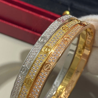 [⭐Haelin Jewelry]LOVE BRACELET 3.65MM DIAMOND-PAVED
