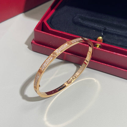 [⭐Haelin Jewelry]LOVE BRACELET 3.65MM DIAMOND-PAVED
