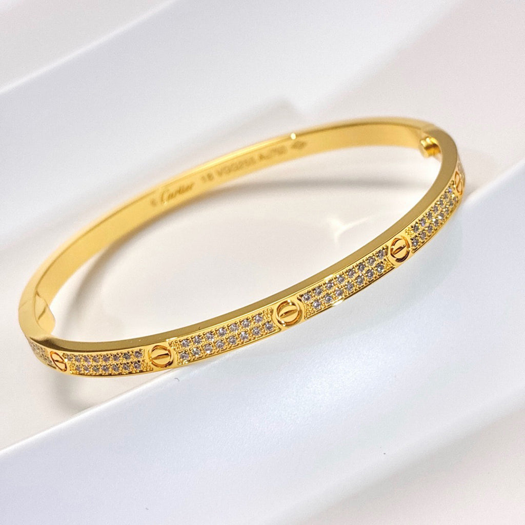 [⭐Haelin Jewelry]LOVE BRACELET 3.65MM DIAMOND-PAVED