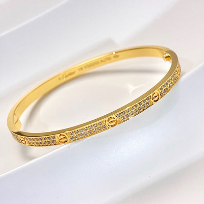 [⭐Haelin Jewelry]LOVE BRACELET 3.65MM DIAMOND-PAVED