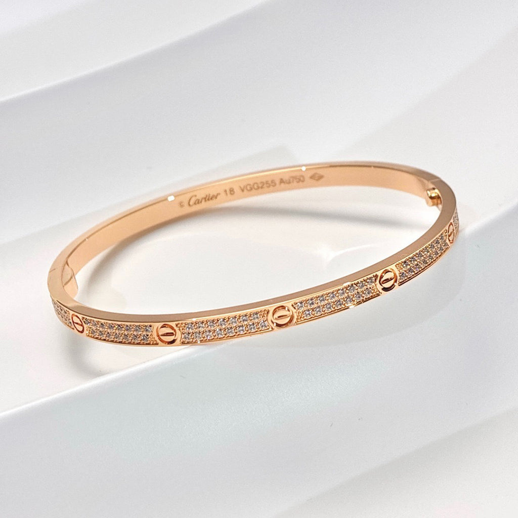 [⭐Haelin Jewelry]LOVE BRACELET 3.65MM DIAMOND-PAVED