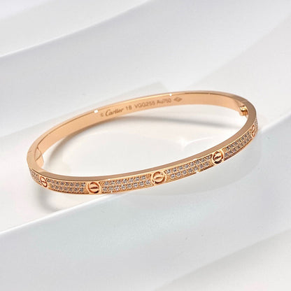 [⭐Haelin Jewelry]LOVE BRACELET 3.65MM DIAMOND-PAVED