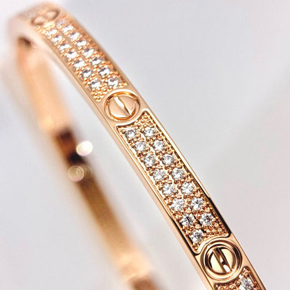 [⭐Haelin Jewelry]LOVE BRACELET 3.65MM DIAMOND-PAVED