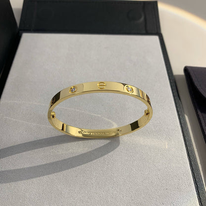 [⭐Haelin Jewelry]LOVE BRACELET 6.1MM 4 DIAMONDS