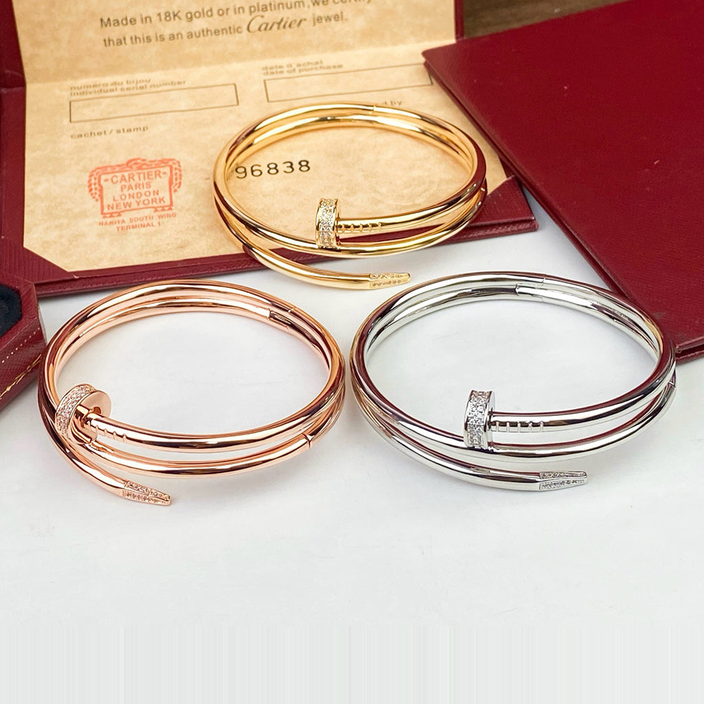 [⭐Haelin Jewelry]JUSTE BRACELET 3.5MM DOUBLE ROW DIAMOND