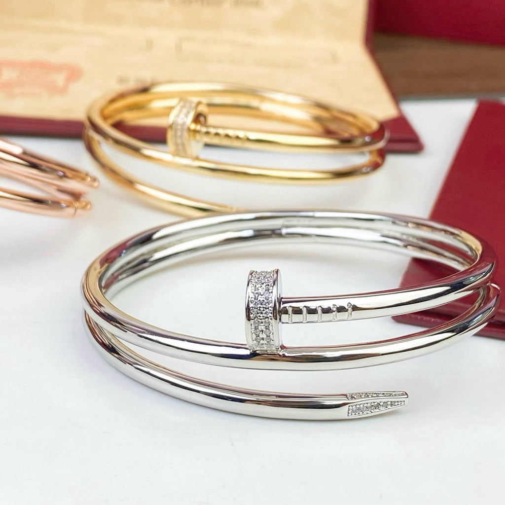 [⭐Haelin Jewelry]JUSTE BRACELET 3.5MM DOUBLE ROW DIAMOND