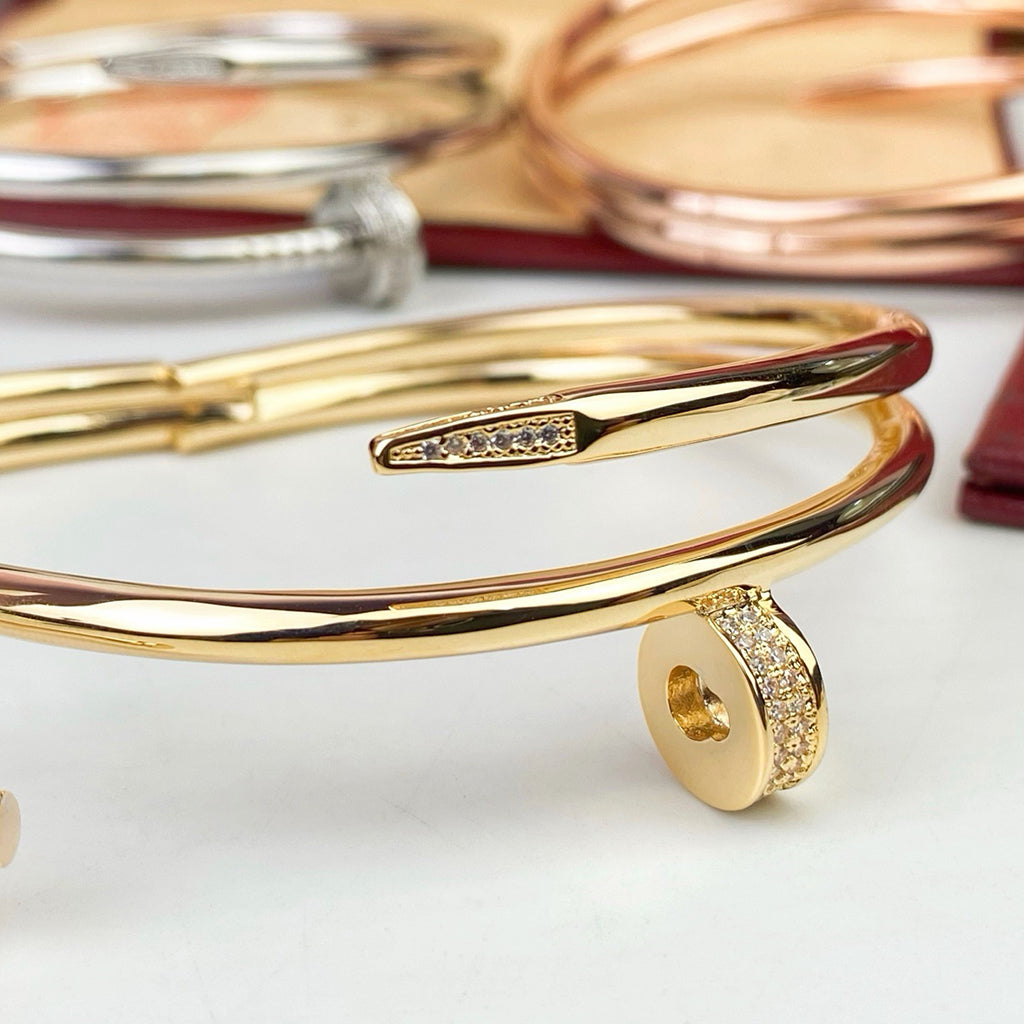 [⭐Haelin Jewelry]JUSTE BRACELET 3.5MM DOUBLE ROW DIAMOND