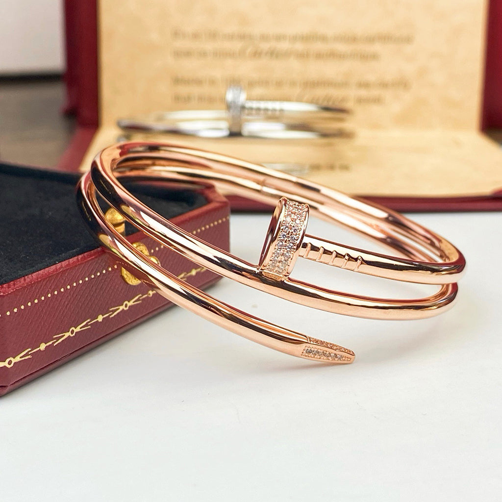 [⭐Haelin Jewelry]JUSTE BRACELET 3.5MM DOUBLE ROW DIAMOND