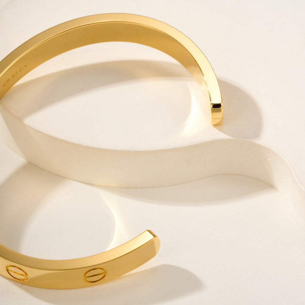[⭐Haelin Jewelry]LOVE BRACELET 6.1MM OPEN CUFF