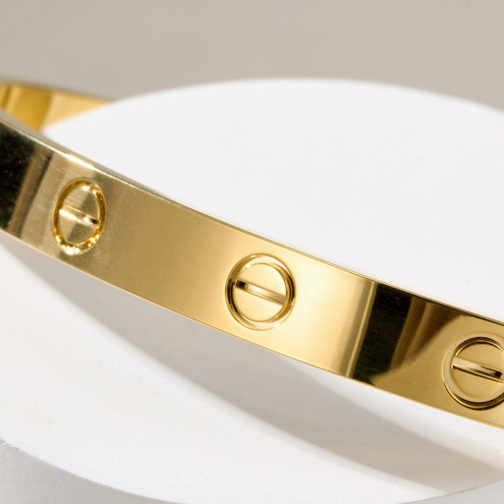 [⭐Haelin Jewelry]LOVE BRACELET 6.1MM OPEN CUFF