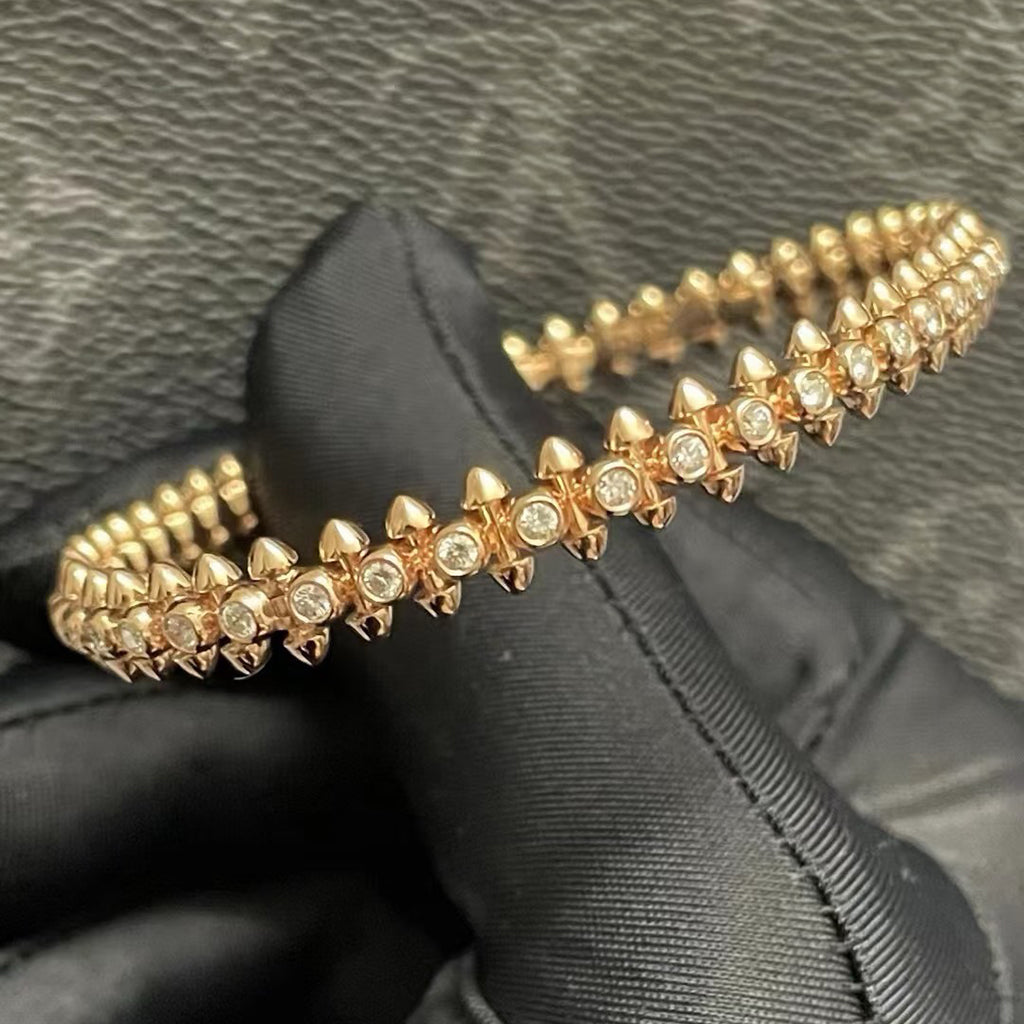 [⭐Haelin Jewelry]CLASH  BRACELET 8MM DIAMONDS
