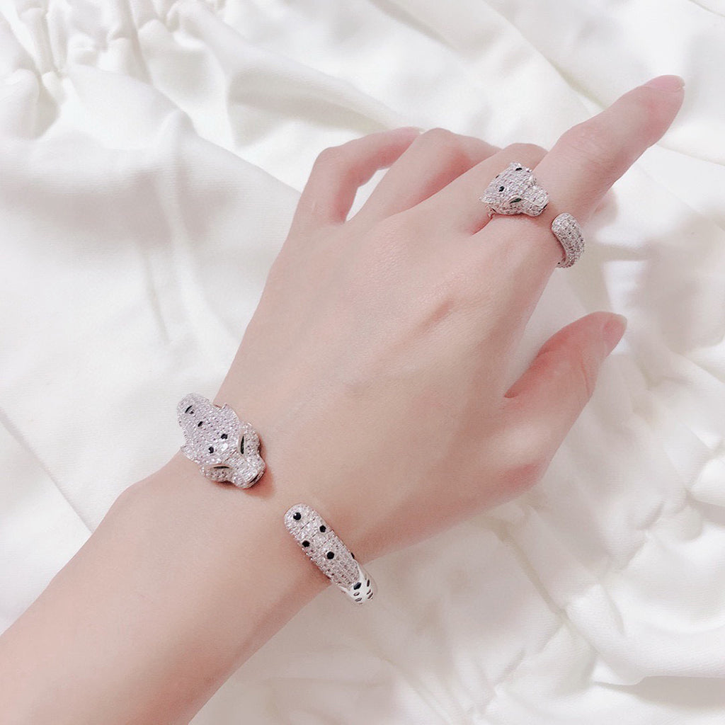 [⭐Haelin Jewelry]PANTHERE BIG BRACELET DIAMONDS