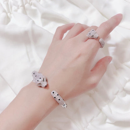 [⭐Haelin Jewelry]PANTHERE BIG BRACELET DIAMONDS