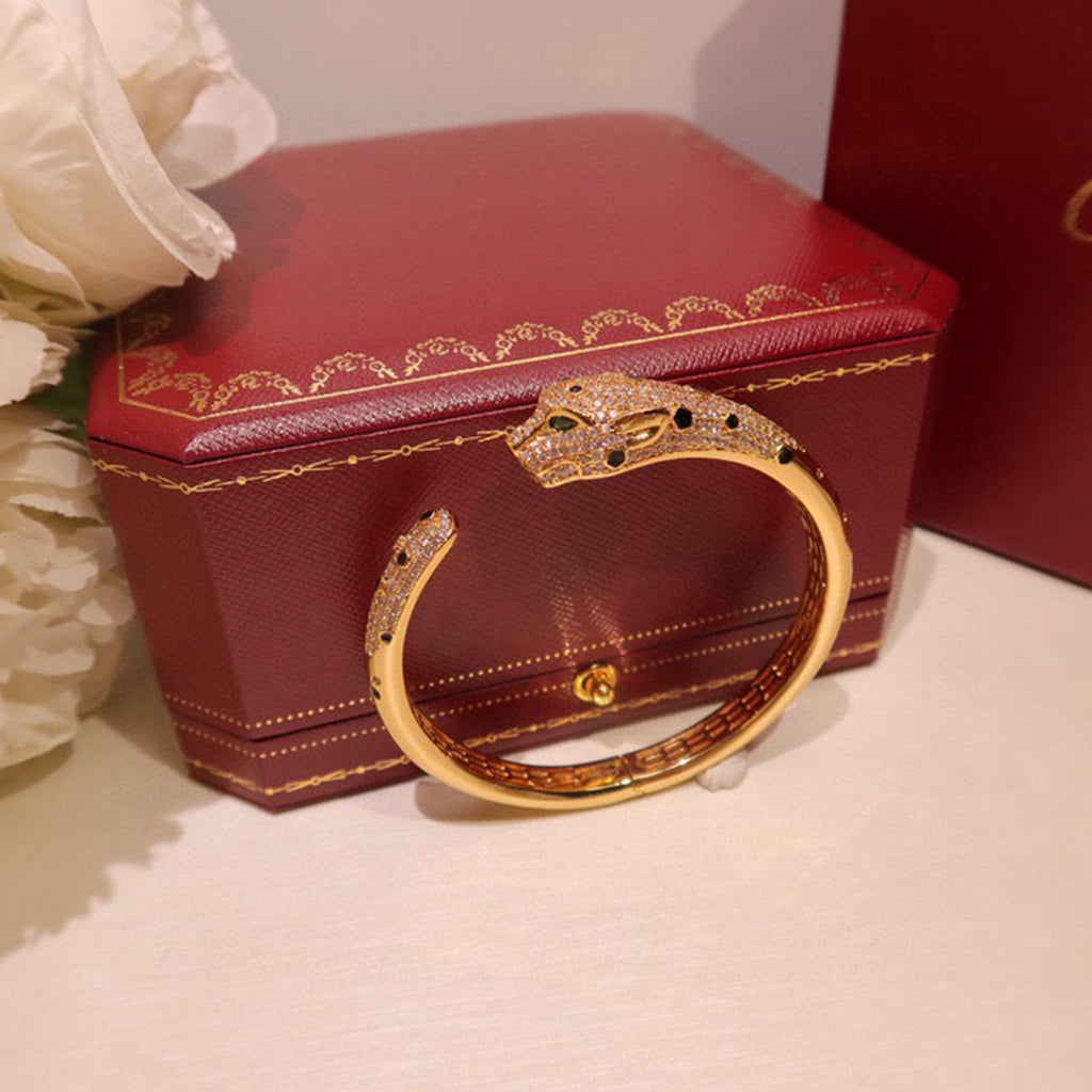 [⭐Haelin Jewelry]PANTHERE BIG BRACELET DIAMONDS