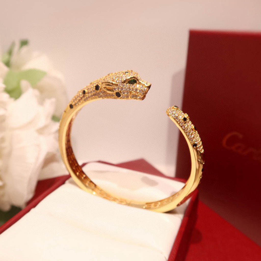[⭐Haelin Jewelry]PANTHERE BIG BRACELET DIAMONDS