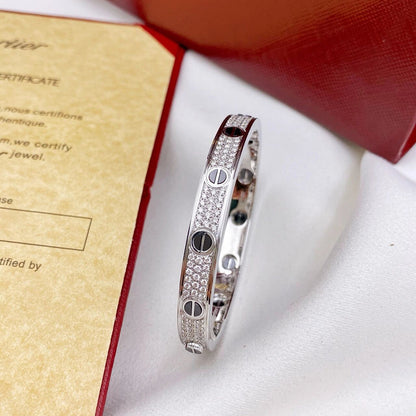 [⭐Haelin Jewelry]LOVE BRACELET 6.1MM DIAMOND-PAVED CERAMIC