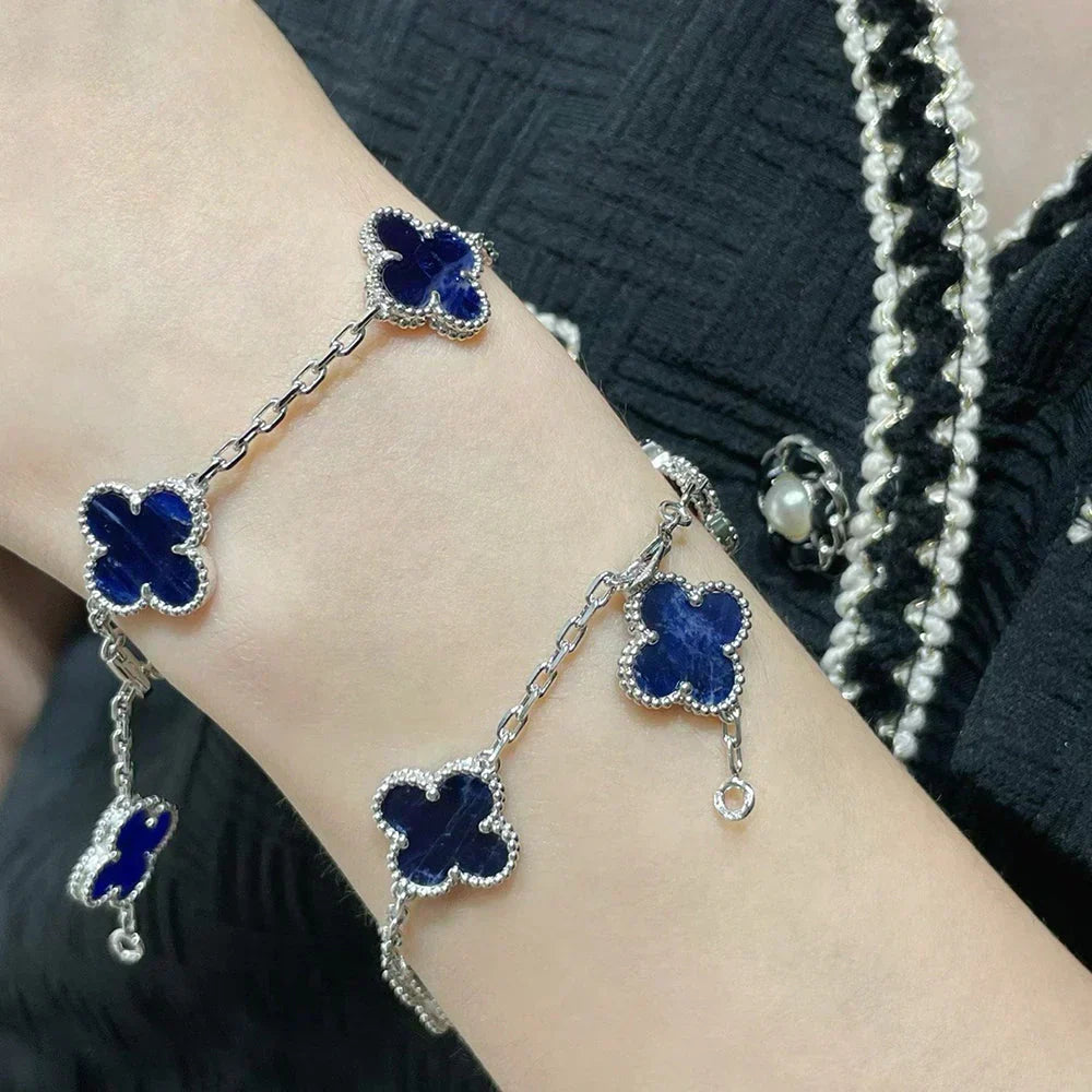 [⭐Haelin Jewelry]CLOVER 5 MOTIF PIETERSITE BRACELET COLLECTION