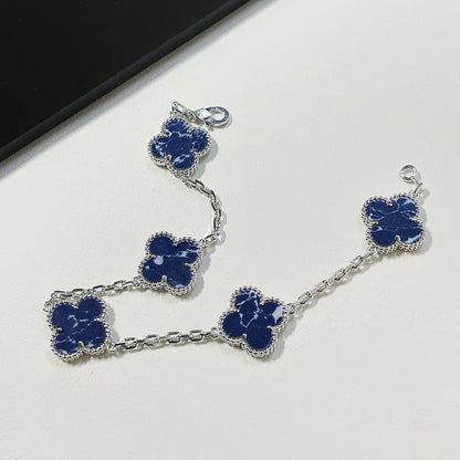 [⭐Haelin Jewelry]CLOVER 5 MOTIF PIETERSITE BRACELET COLLECTION