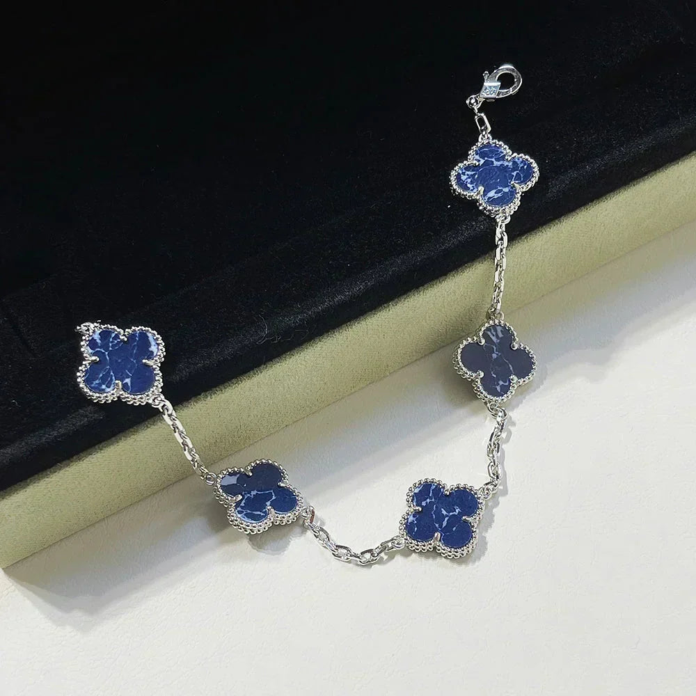 [⭐Haelin Jewelry]CLOVER 5 MOTIF PIETERSITE BRACELET COLLECTION