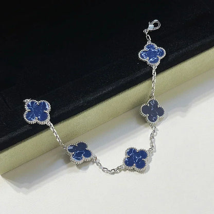 [⭐Haelin Jewelry]CLOVER 5 MOTIF PIETERSITE BRACELET COLLECTION