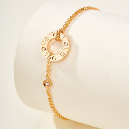 [⭐Haelin Jewelry]LOVE BRACELET 2 DIAMOND