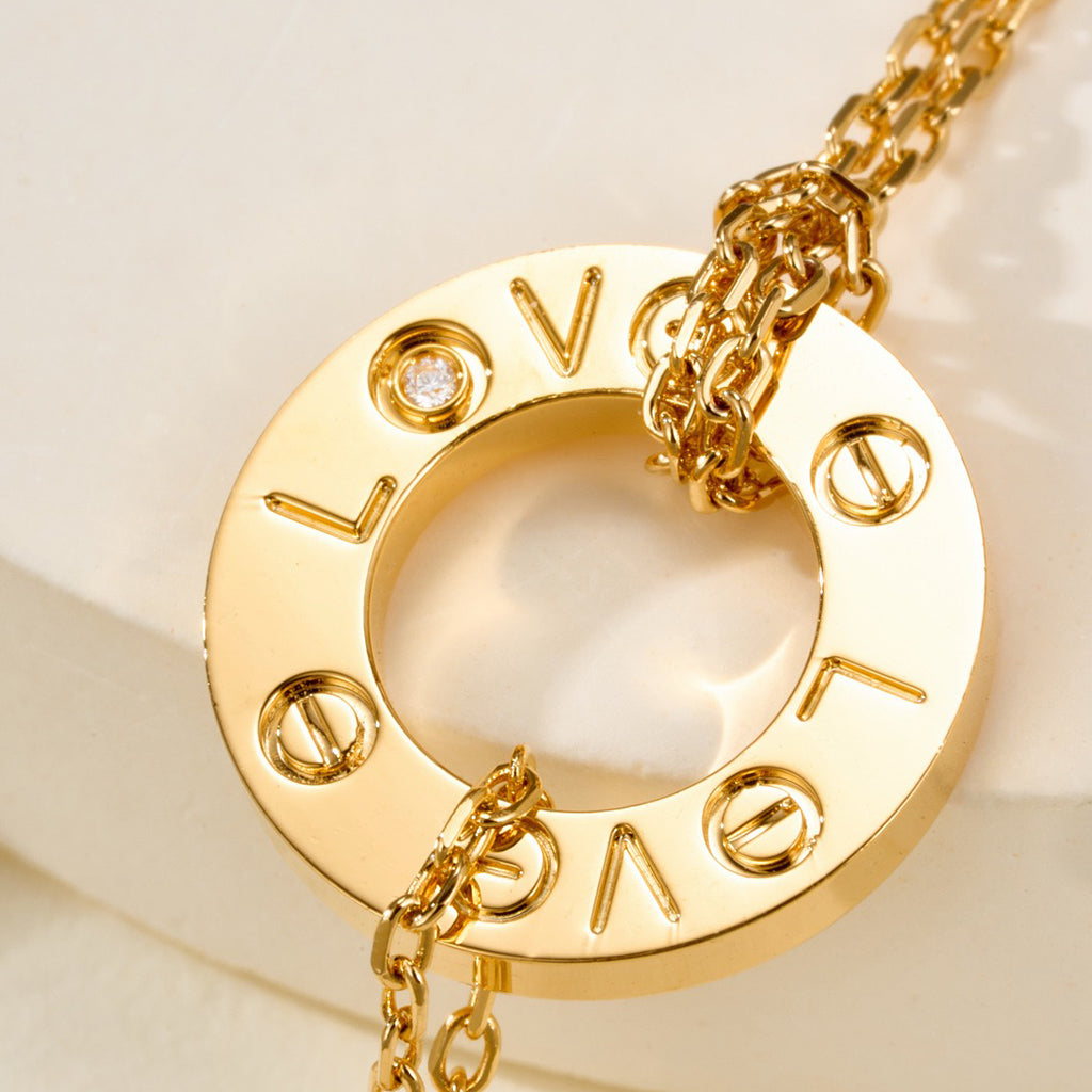 [⭐Haelin Jewelry]LOVE BRACELET 2 DIAMOND