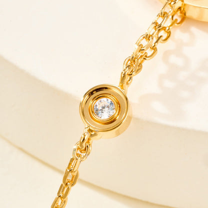 [⭐Haelin Jewelry]LOVE BRACELET 2 DIAMOND