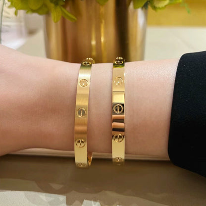 [⭐Haelin Jewelry]LOVE BRACELET 6.1MM BRUSHED