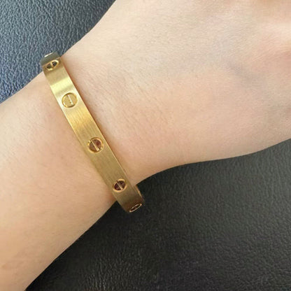 [⭐Haelin Jewelry]LOVE BRACELET 6.1MM BRUSHED