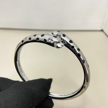 [⭐Haelin Jewelry]PANTHERE DOUBLE HEADED OPEN BRACELET