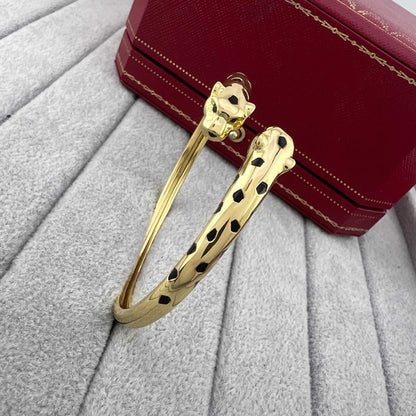 [⭐Haelin Jewelry]PANTHERE DOUBLE HEADED OPEN BRACELET