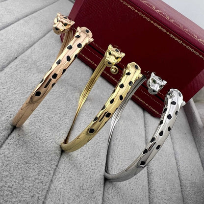 [⭐Haelin Jewelry]PANTHERE DOUBLE HEADED OPEN BRACELET