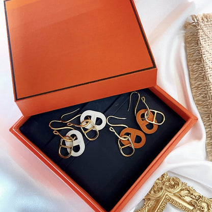 [⭐Haelin Jewelry]HM O'MAILLON GOLD EARRINGS