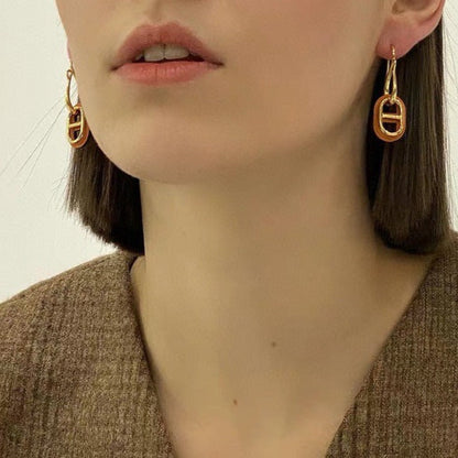 [⭐Haelin Jewelry]HM O'MAILLON GOLD EARRINGS