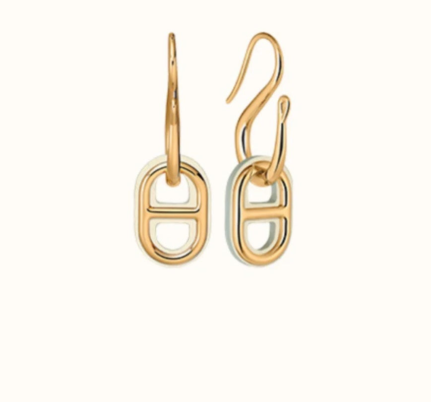 [⭐Haelin Jewelry]HM O'MAILLON GOLD EARRINGS