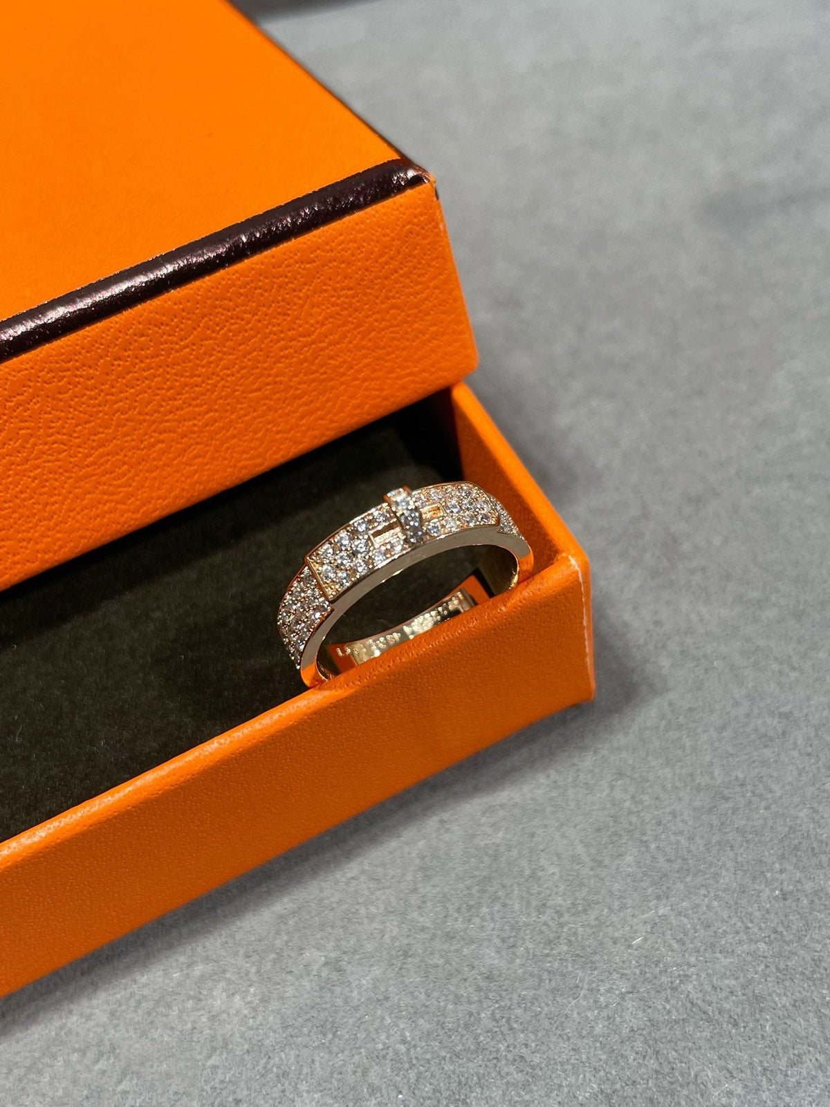 [⭐Haelin Jewelry]KELLY PINK GOLD DIAMOND RING