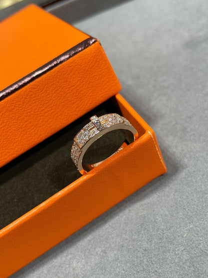 [⭐Haelin Jewelry]KELLY PINK GOLD DIAMOND RING