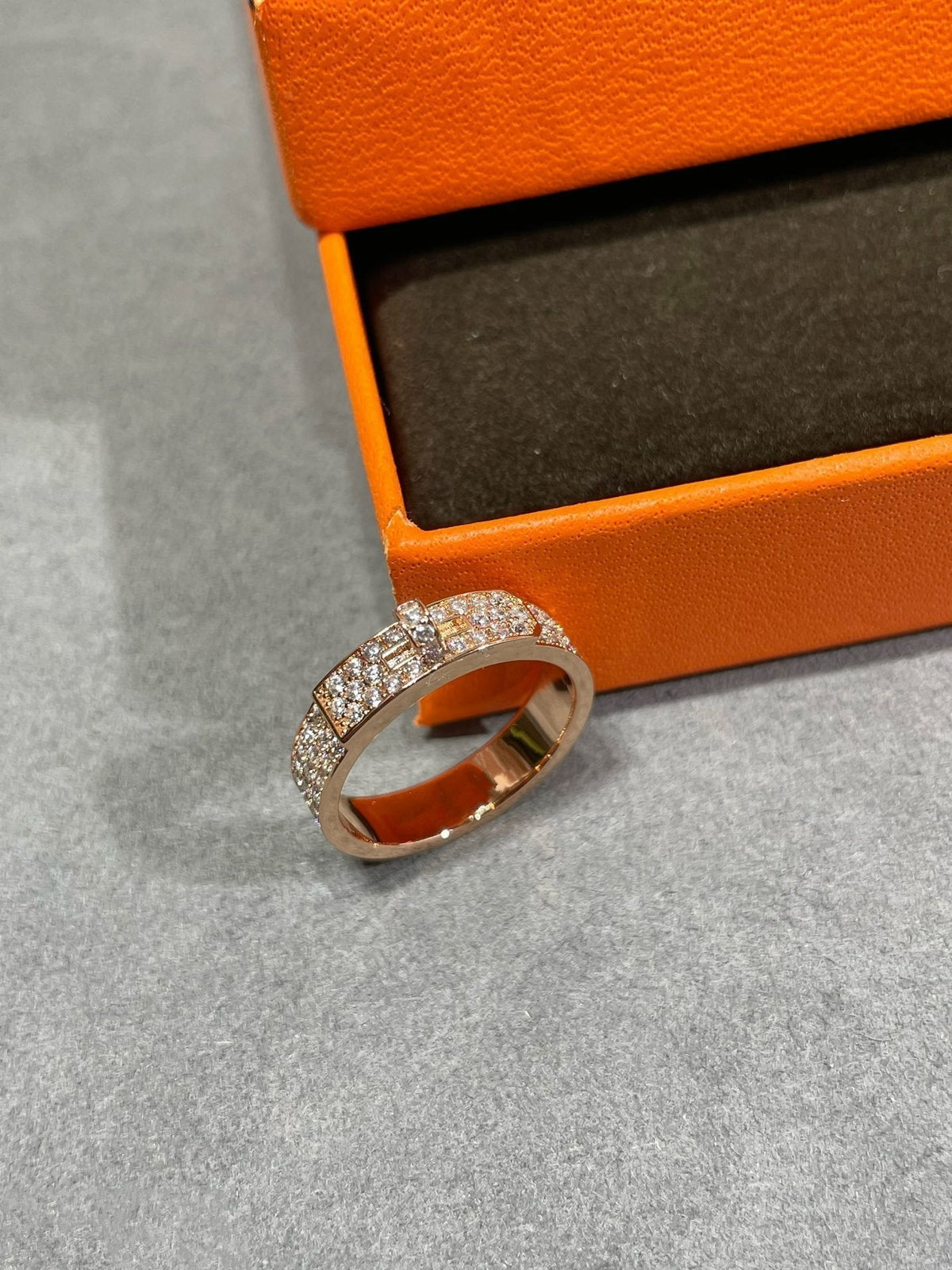 [⭐Haelin Jewelry]KELLY PINK GOLD DIAMOND RING