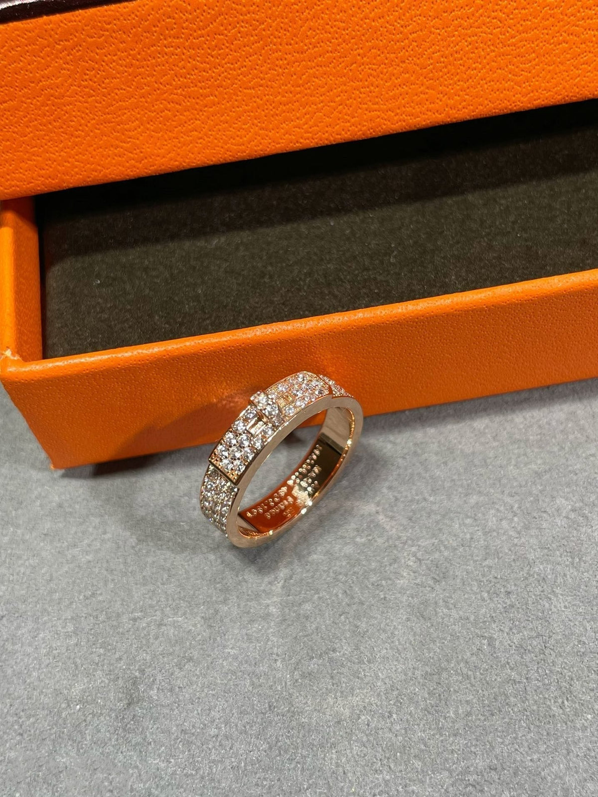 [⭐Haelin Jewelry]KELLY PINK GOLD DIAMOND RING